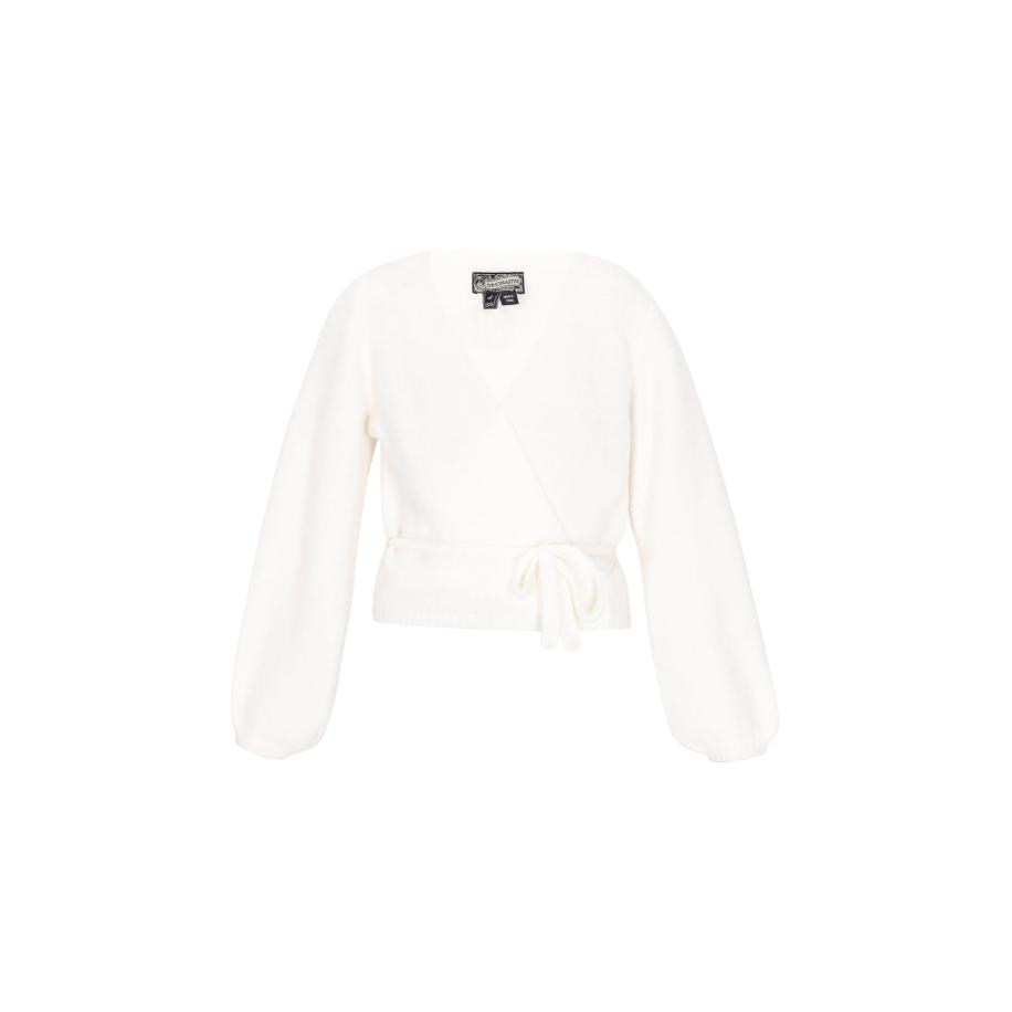 DreiMaster DreiMaster Vintage Gebreid vest wit -