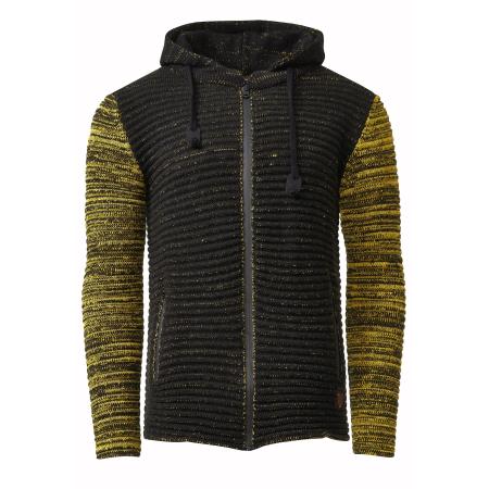 Rusty Neal Rusty Neal Gebreid vest geel / zwart