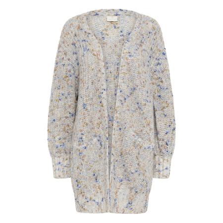 Kaffe Kaffe Gebreid vest KAeira lichtgrijs / gemengde kleuren