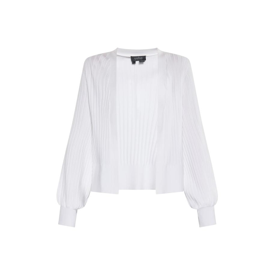 Usha usha BLACK LABEL Gebreid vest wit -