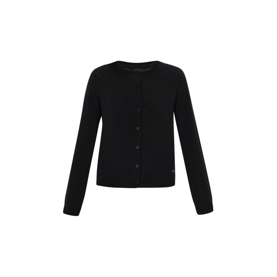 DreiMaster DreiMaster Klassik Gebreid vest zwart -