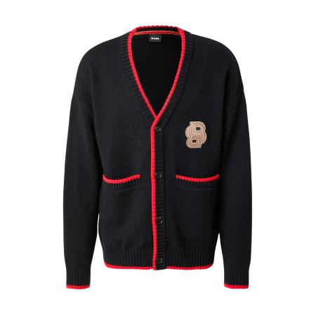 Hugo Boss BOSS Gebreid vest Bianko beige / rood / zwart