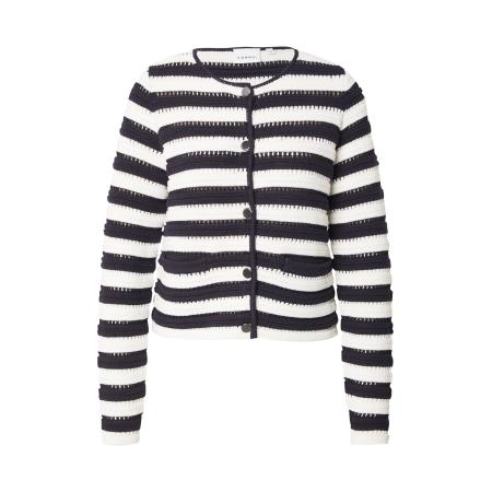 Comma COMMA Gebreid vest zwart / wit