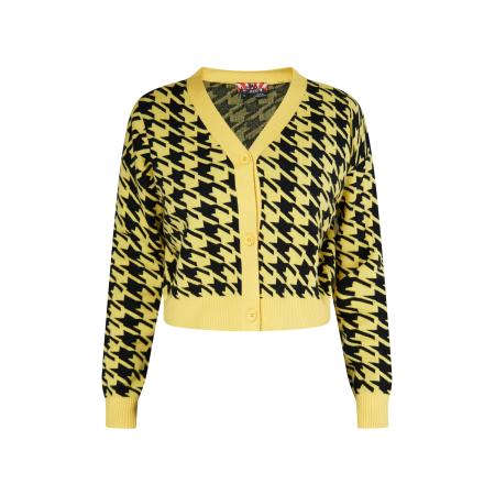 MYMO myMo ROCKS Gebreid vest geel / zwart