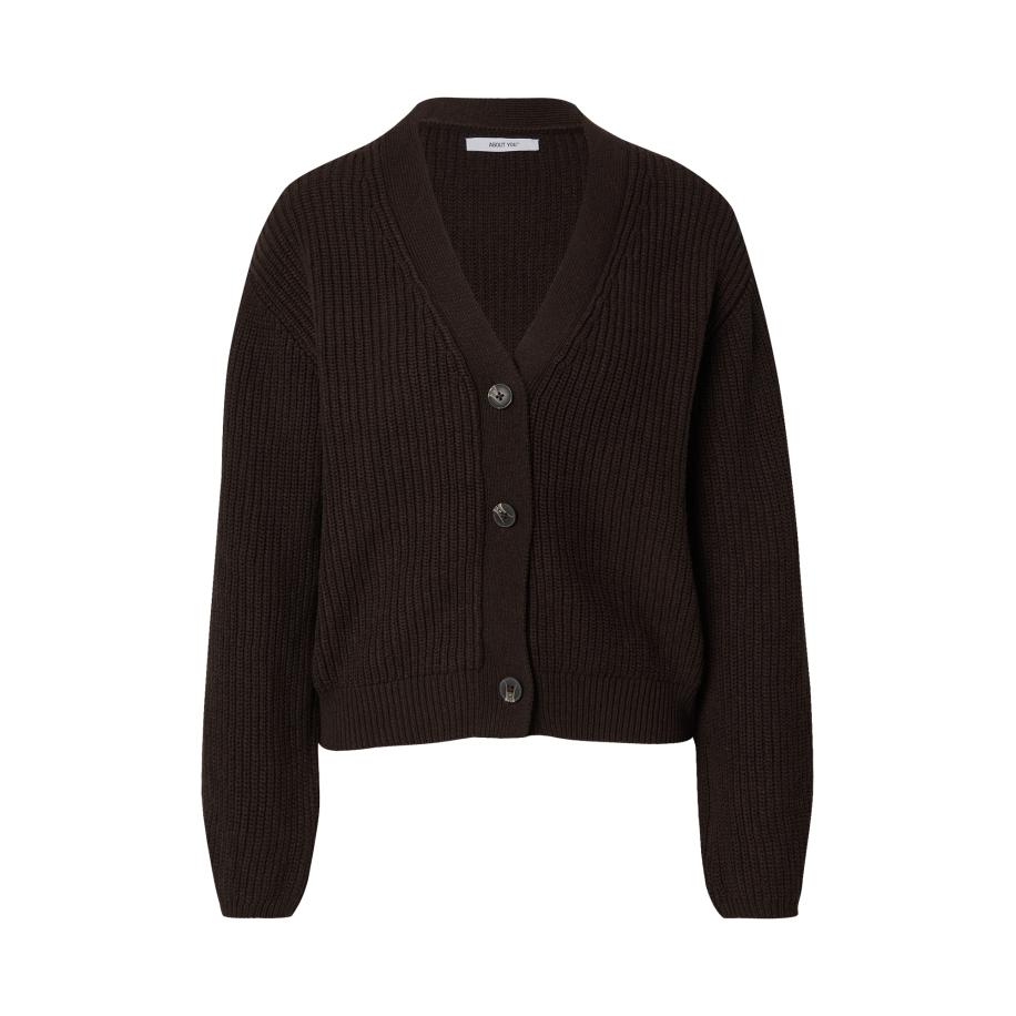 ABOUT YOU ABOUT YOU Gebreid vest Sana donkerbruin -