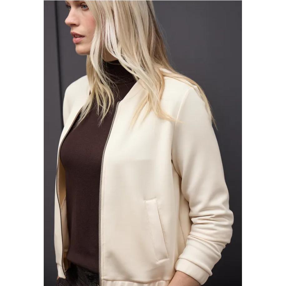 Street One Silk-Look jasje Bruin