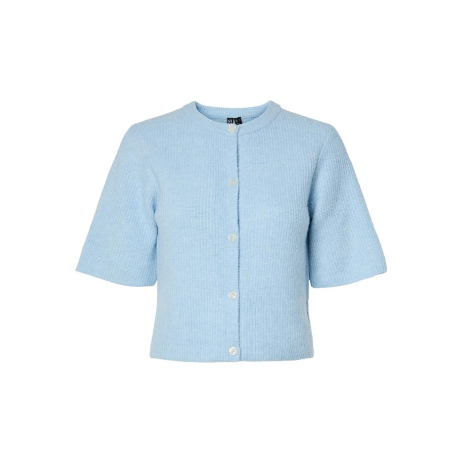 Pieces PIECES Gebreid vest PCSilly lichtblauw -