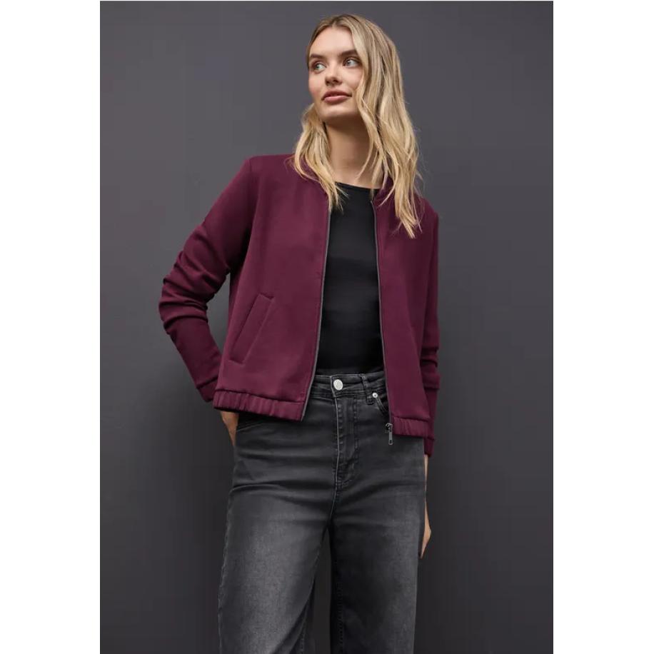 Street One Silk-Look jasje Rood