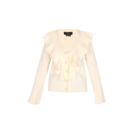 Faina faina Gebreid vest wolwit