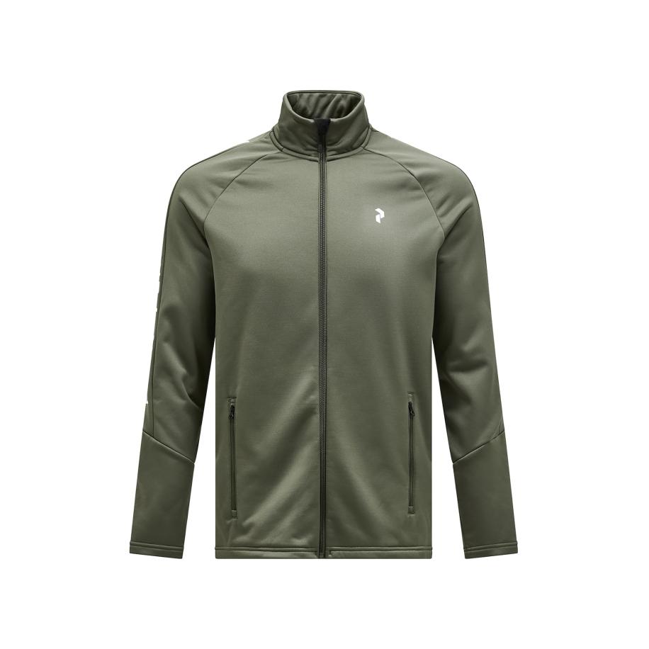 Peak Performance PEAK PERFORMANCE Fleece jas olijfgroen -