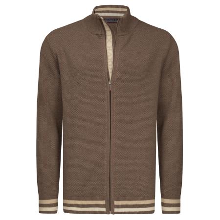 Felix Hardy Felix Hardy Gebreid vest mokka / lichtbruin