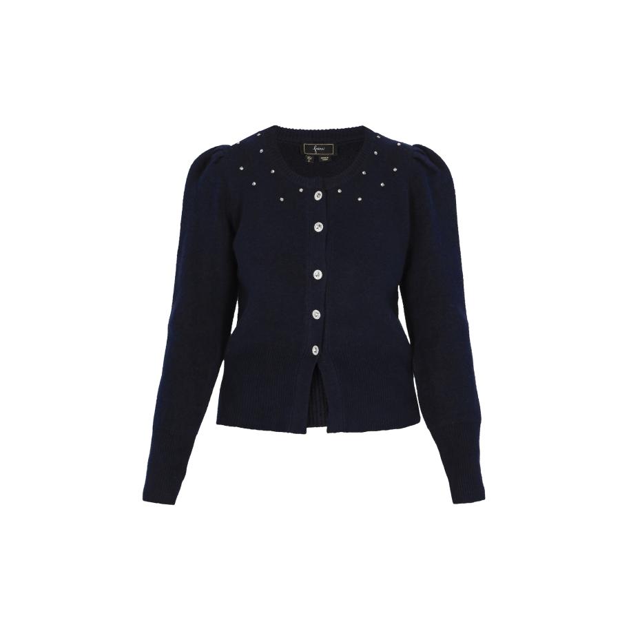 Faina faina Gebreid vest nachtblauw -