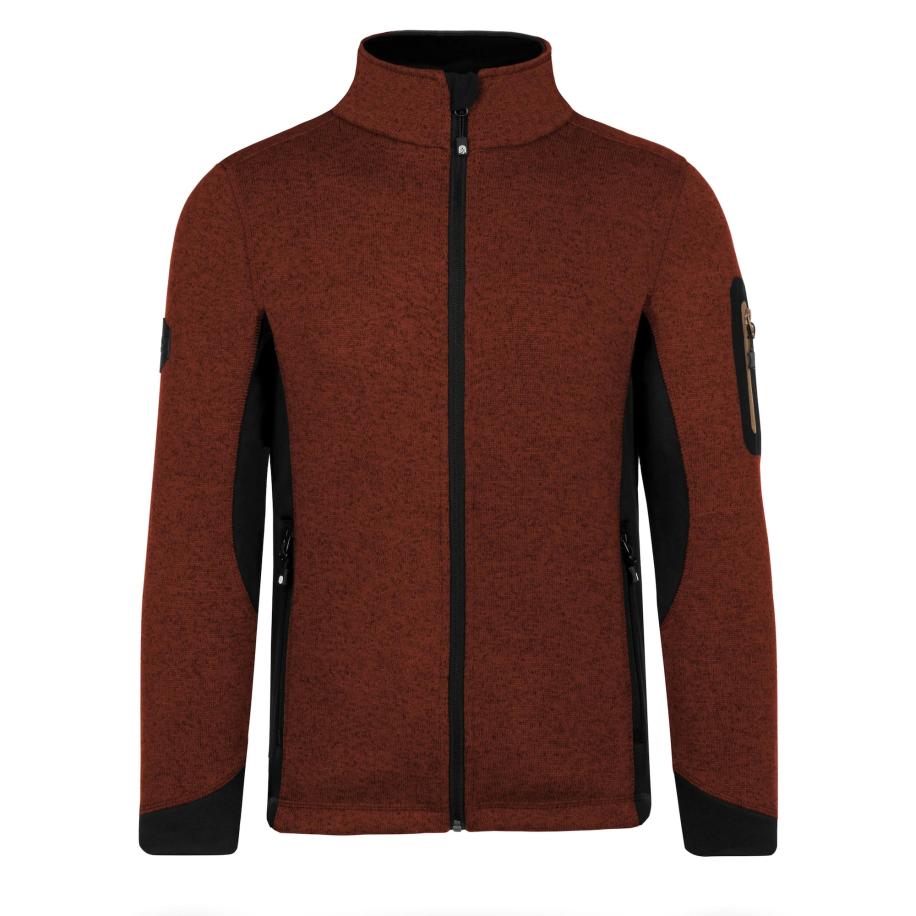 normani normani Fleece jas Wapusk rood gemêleerd / zwart -