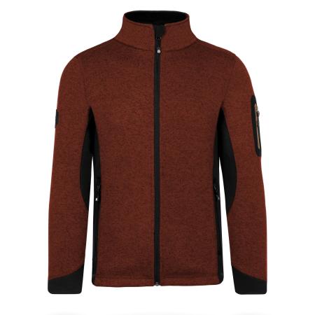 normani normani Fleece jas Wapusk rood gemêleerd / zwart