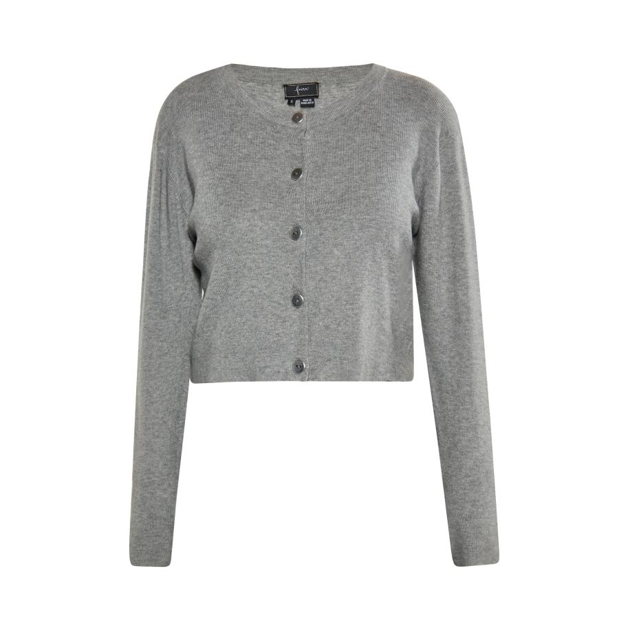 Faina faina Gebreid vest grijs -