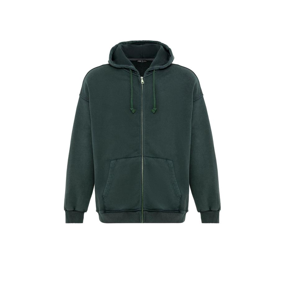 VAMOS CLO VAMOS CLO Sweatvest donkergroen -