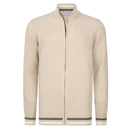 Felix Hardy Felix Hardy Gebreid vest beige / zwart / wit