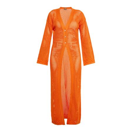 ebeeza ebeeza Gebreid vest oranje