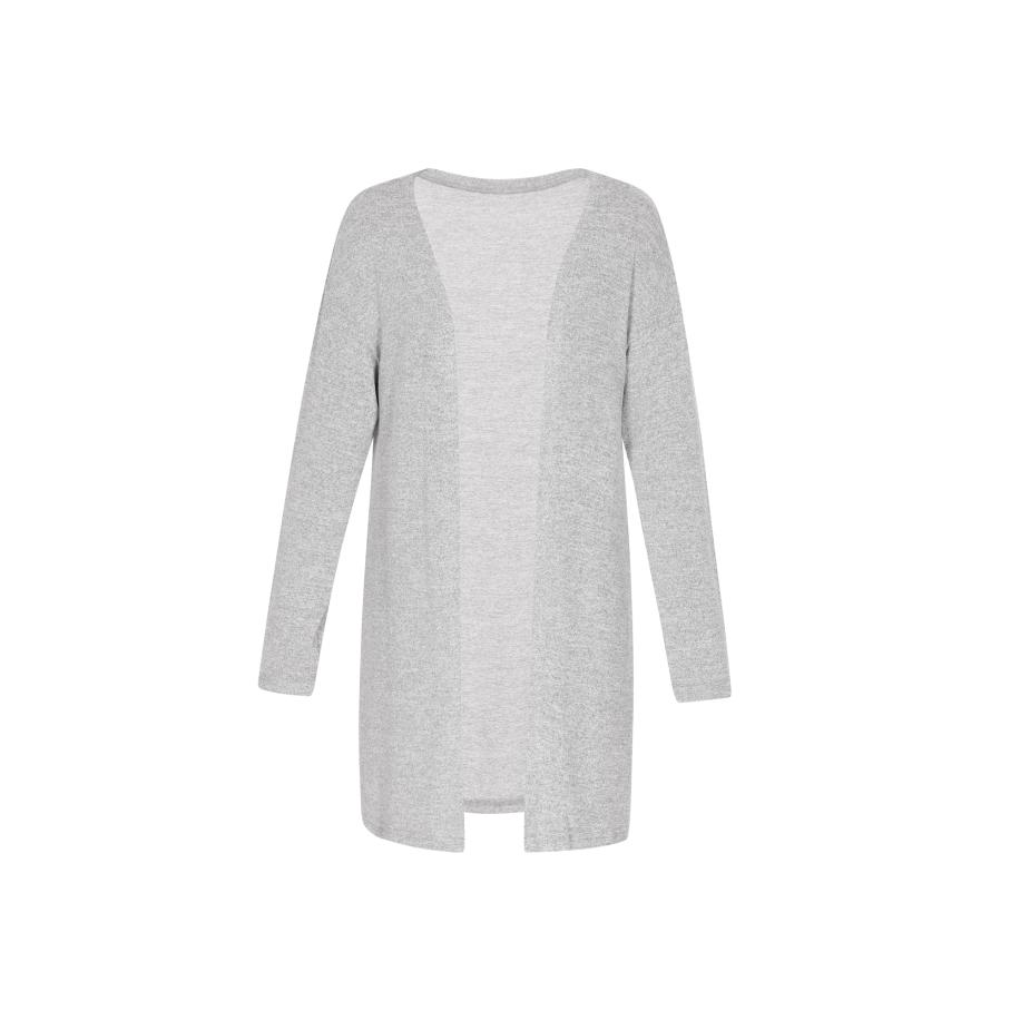 Faina faina Gebreid vest lichtgrijs -