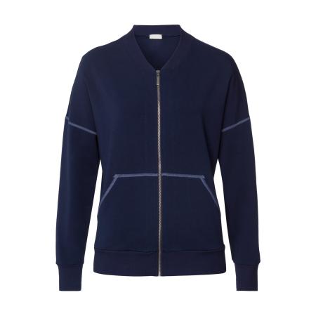 Hanro Hanro Sweatvest Natural Living navy