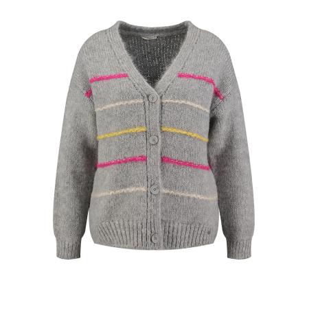 Key Largo Key Largo Gebreid vest Candy beige / geel / grijs / pink