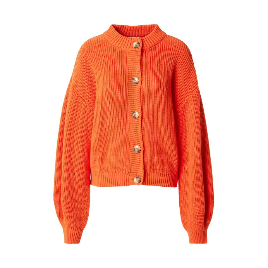 Mazine mazine Gebreid vest oranjerood -