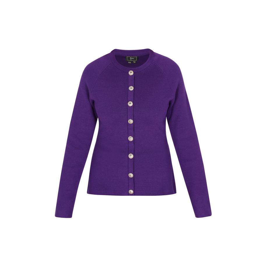 Faina faina Gebreid vest lila -