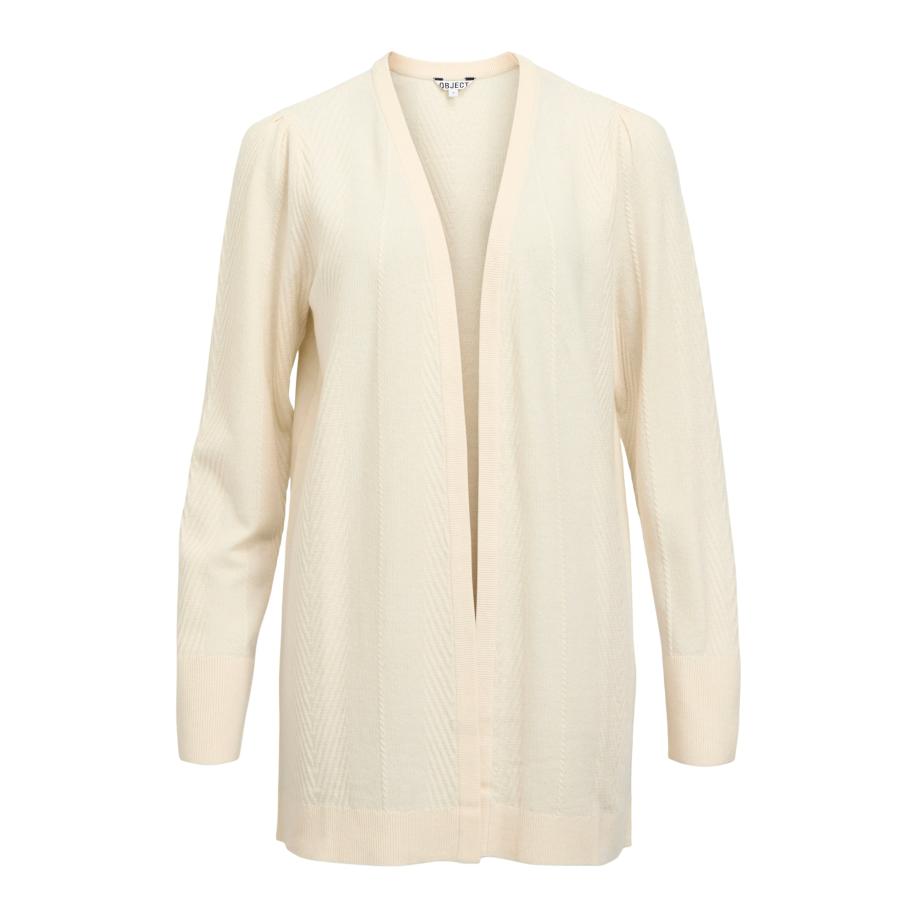 Object OBJECT Gebreid vest Luna wolwit -