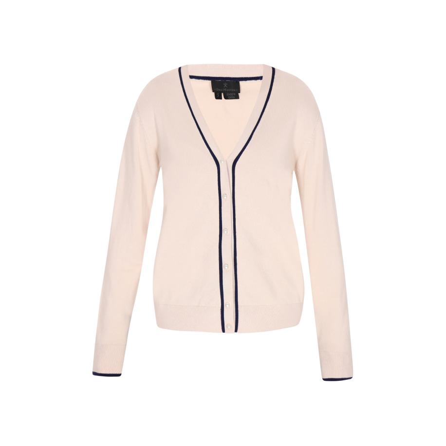 DreiMaster DreiMaster Klassik Gebreid vest nude / zwart -