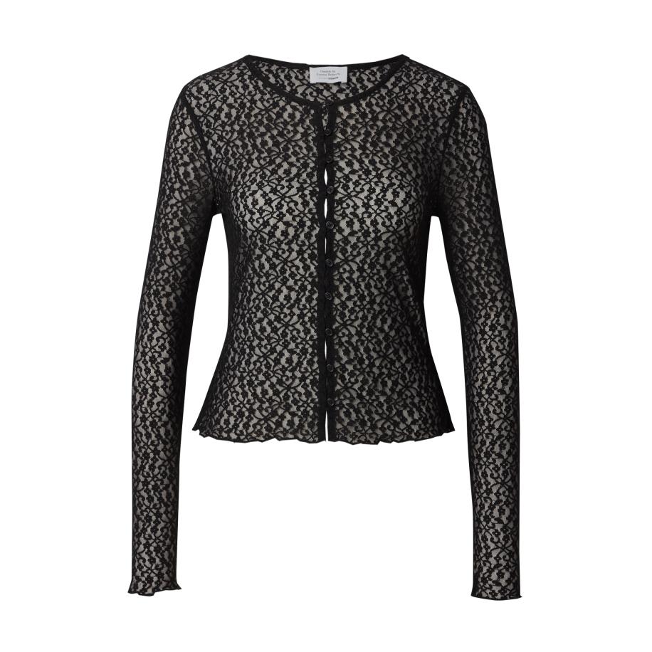 ABOUT YOU Daahls by Emma Roberts exclusively for ABOUT YOU Gebreid vest Valentina zwart -