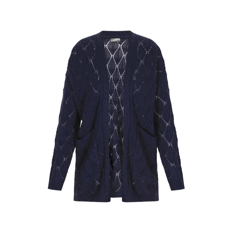 DreiMaster DreiMaster Vintage Gebreid vest Comfy nachtblauw -