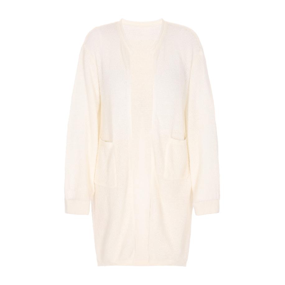 DreiMaster DreiMaster Vintage Gebreid vest wolwit -