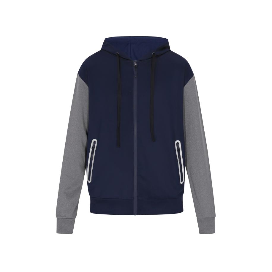 Sloan Sloan Sweatvest marine / donkergrijs / wit -