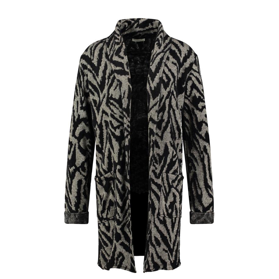 Key Largo Key Largo Gebreide mantel Infinity grijs gemêleerd / zwart -