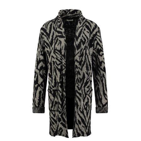 Key Largo Key Largo Gebreide mantel Infinity grijs gemêleerd / zwart