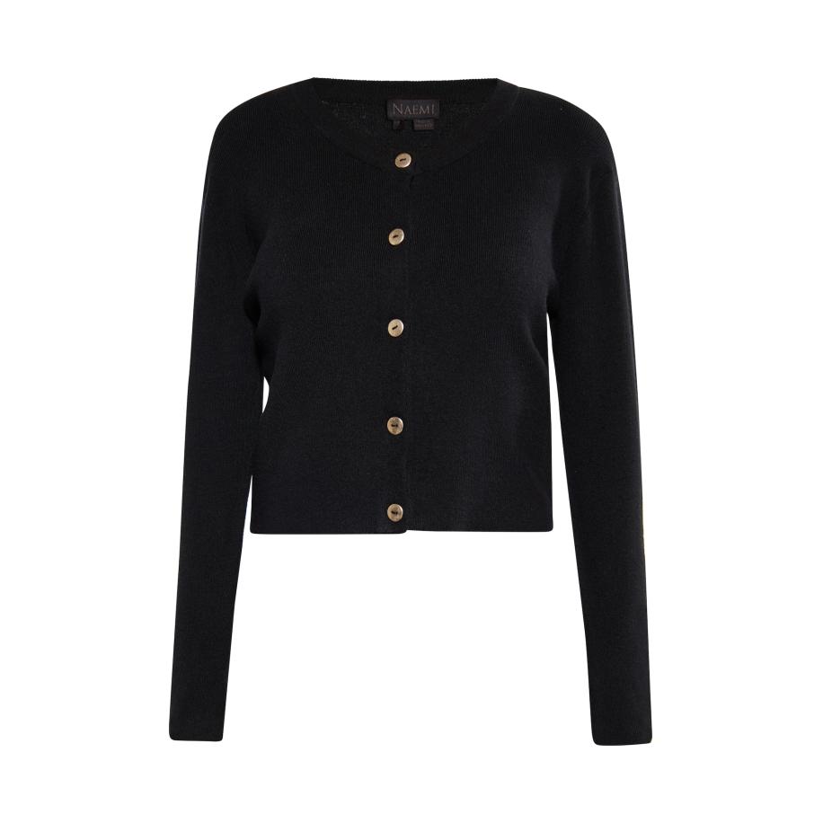 NAEMI NAEMI Gebreid vest zwart -