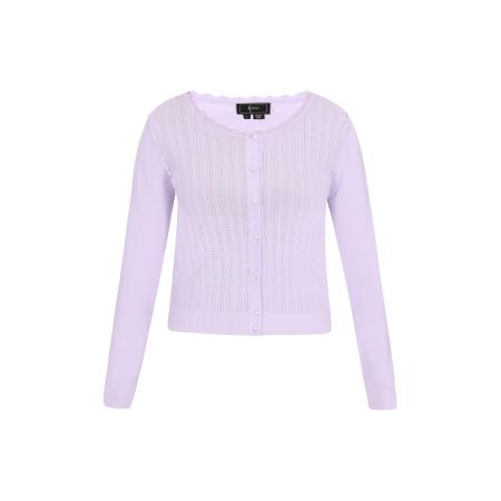 Faina faina Gebreid vest lavendel