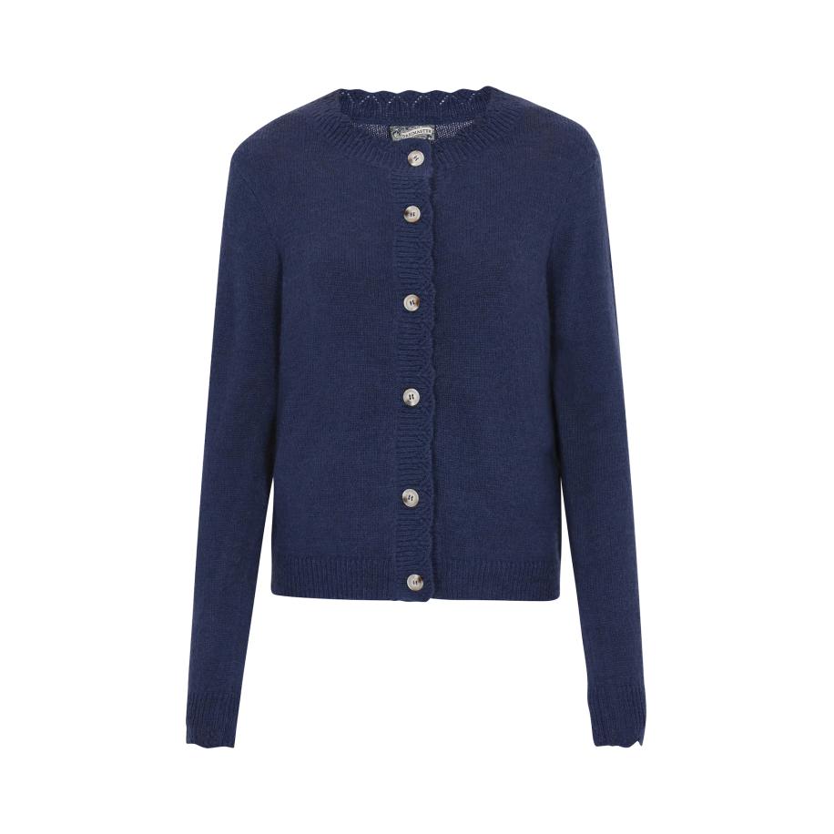 DreiMaster DreiMaster Vintage Gebreid vest navy -