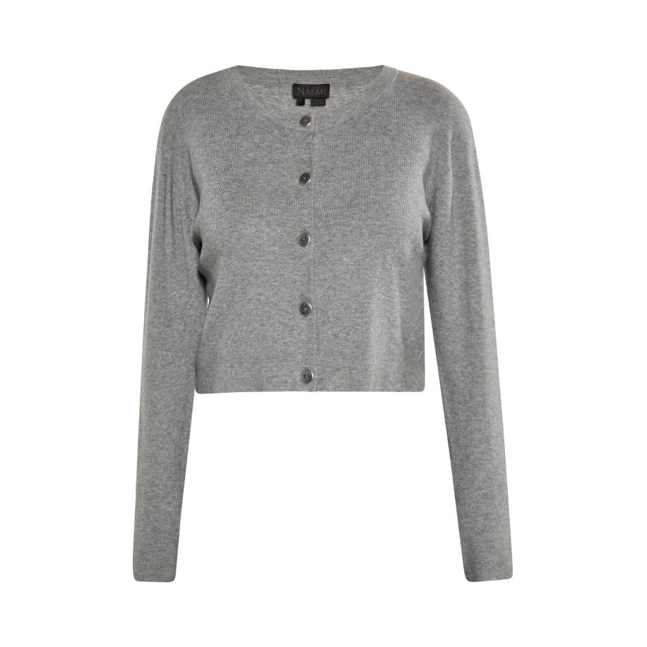 NAEMI NAEMI Gebreid vest grijs -