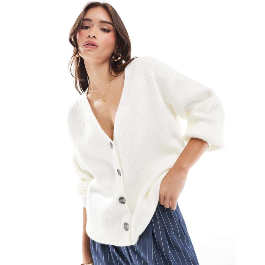 Cotton On Oversized vest in porselein-Wit Wit