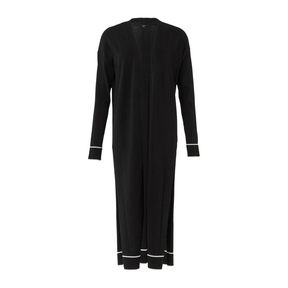 Comma COMMA Gebreid vest zwart / wit -