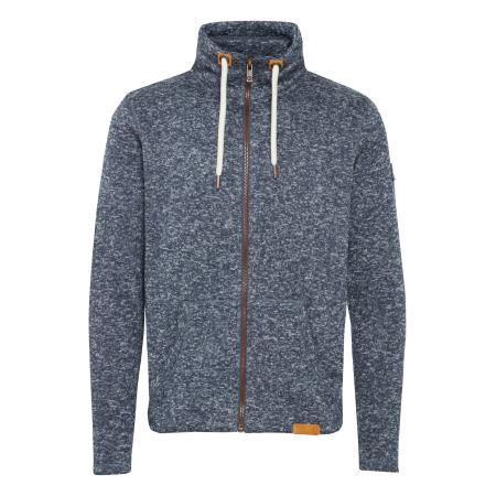 Solid !Solid Fleece jas Luki blauw gemêleerd