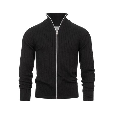 Kronstadt Kronstadt Gebreid vest zwart