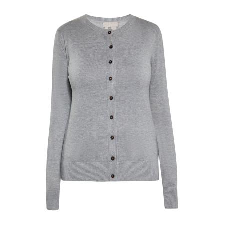 RISA RISA Gebreid vest grijs gemêleerd