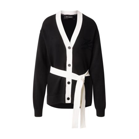Karl Lagerfeld Karl Lagerfeld Gebreid vest zwart / wit
