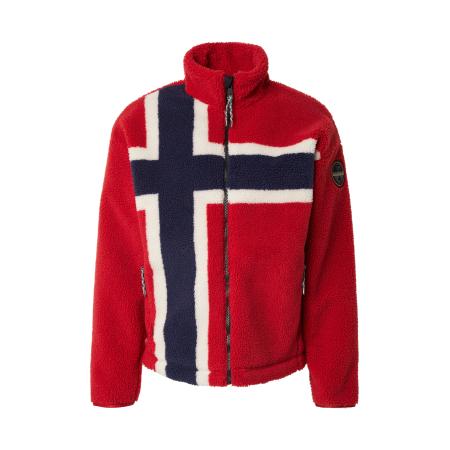Napapijri NAPAPIJRI Fleece jas T-FIEMME rood / zwart / wit