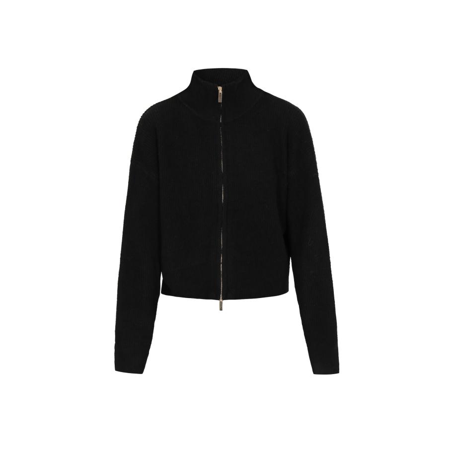 IZIA IZIA Gebreid vest zwart -