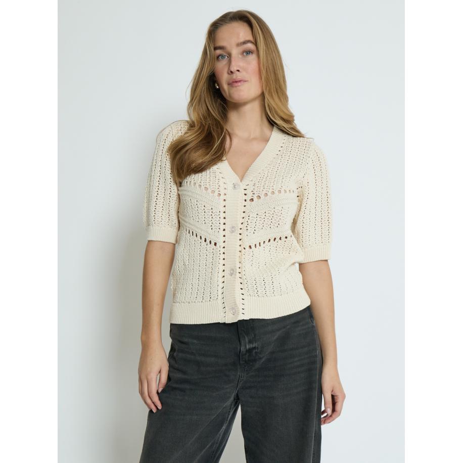 Peppercorn Peppercorn Gebreid vest Hady wolwit -