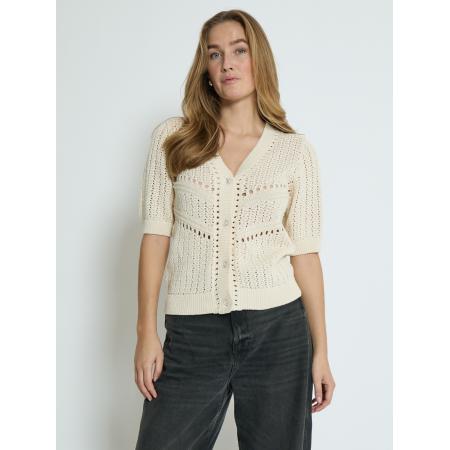 Peppercorn Peppercorn Gebreid vest Hady wolwit