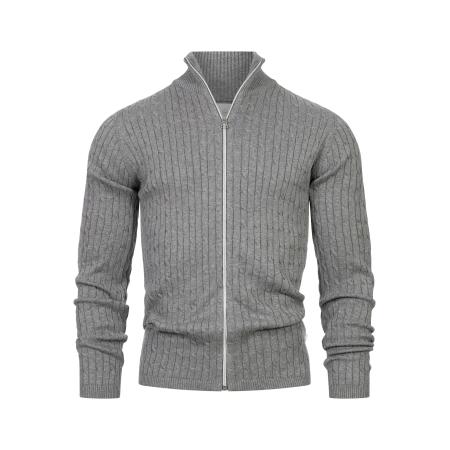 Kronstadt Kronstadt Gebreid vest grijs gemêleerd